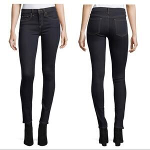 Veronica Beard 25 Brooke Mid Rise 8.5" Skinny Jeans Indigo Wash